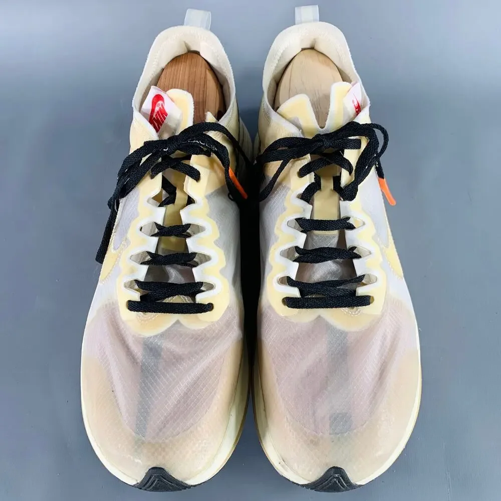 NIKE x OFF-WHITE 2017  11 The Ten White Translucent Synthetic Athletic Sneakers